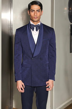 Elysian Navy Double Breasted Tuxedo Set