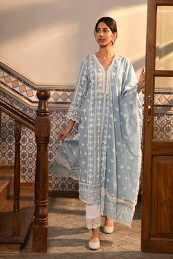 Arpina Kurta with Floral Chemical Lace Pants