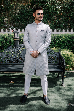 Arctic Pattern Sherwani