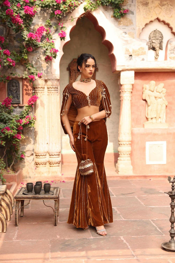 Honey Gold Sharara Set