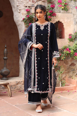 Navy Blue Kurta Set