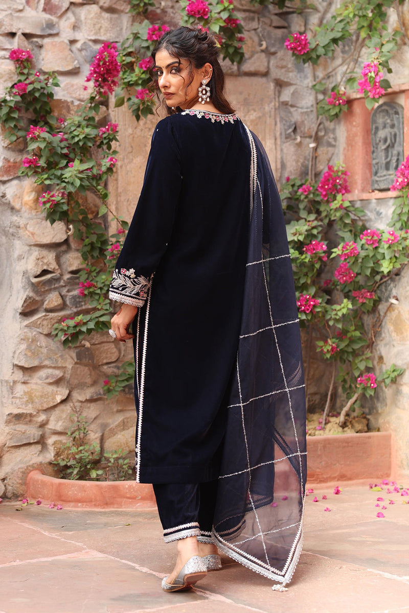 Navy Blue Kurta Set