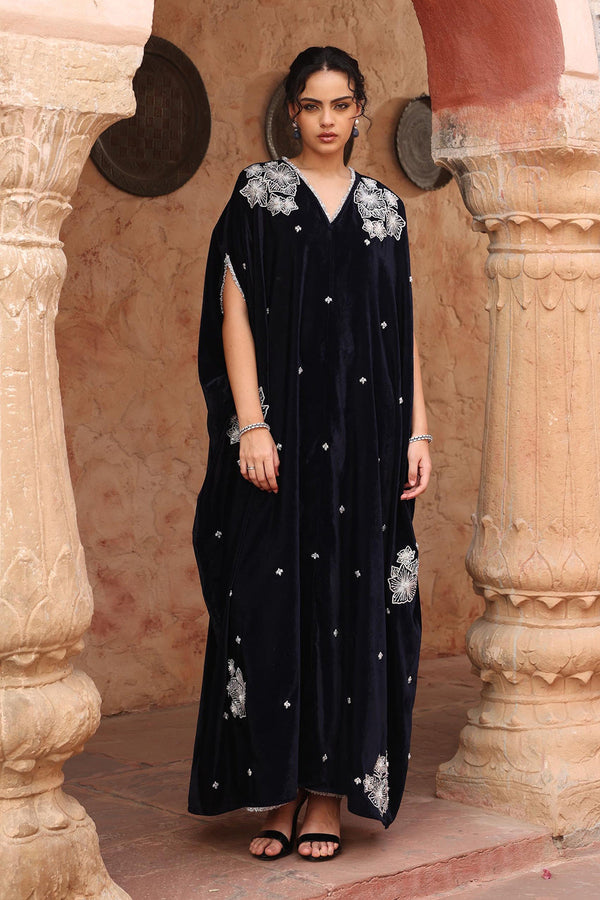 Navy Blue Kaftan Set