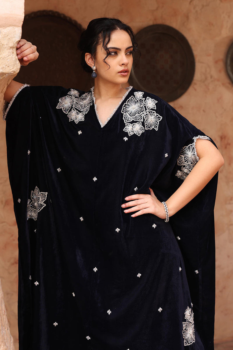 Navy Blue Kaftan Set