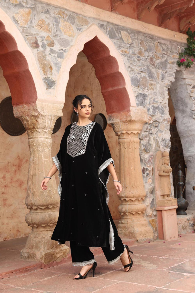 Black Kaftan Set