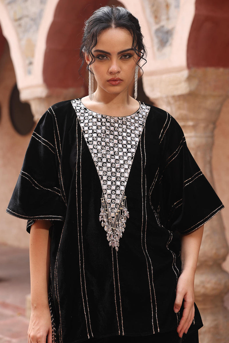 Black Kaftan Set