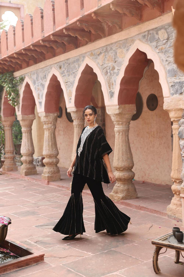 Black Kaftan Set