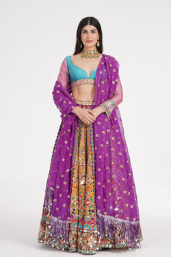 Tangerine Hues Lehenga Set