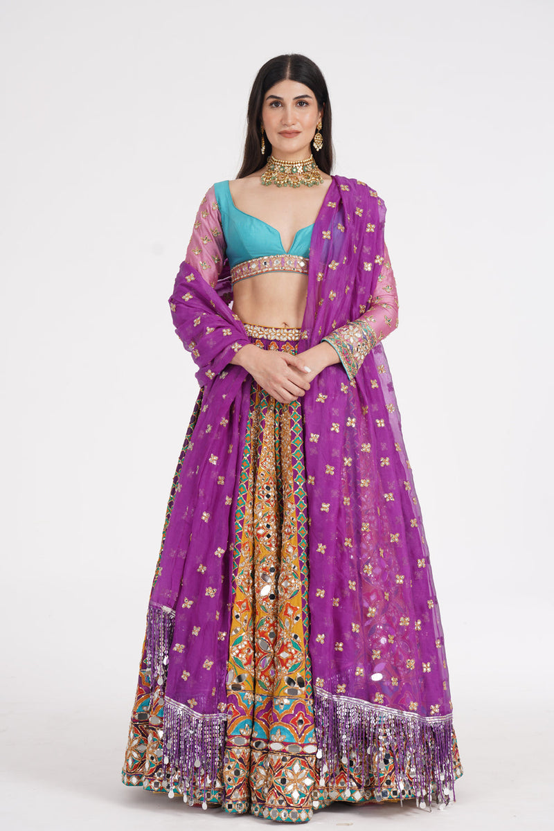 Tangerine Hues Lehenga Set