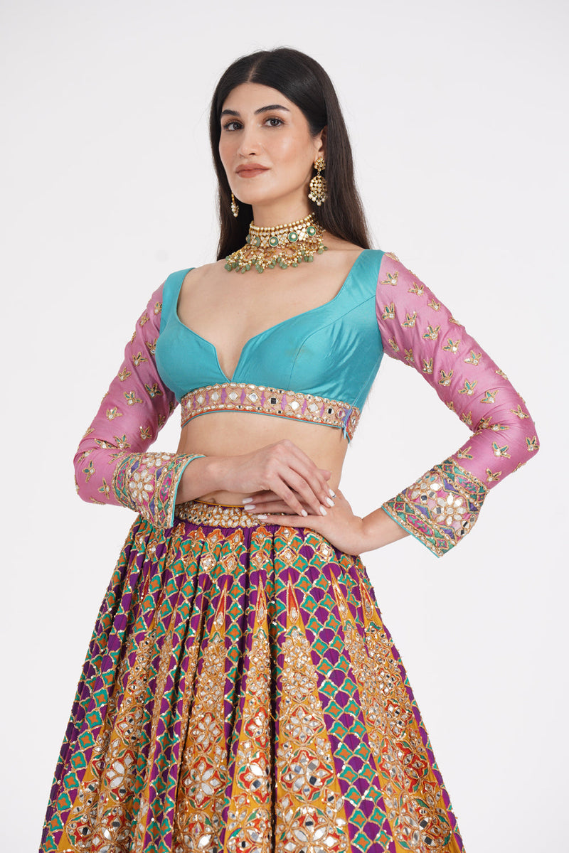 Tangerine Hues Lehenga Set