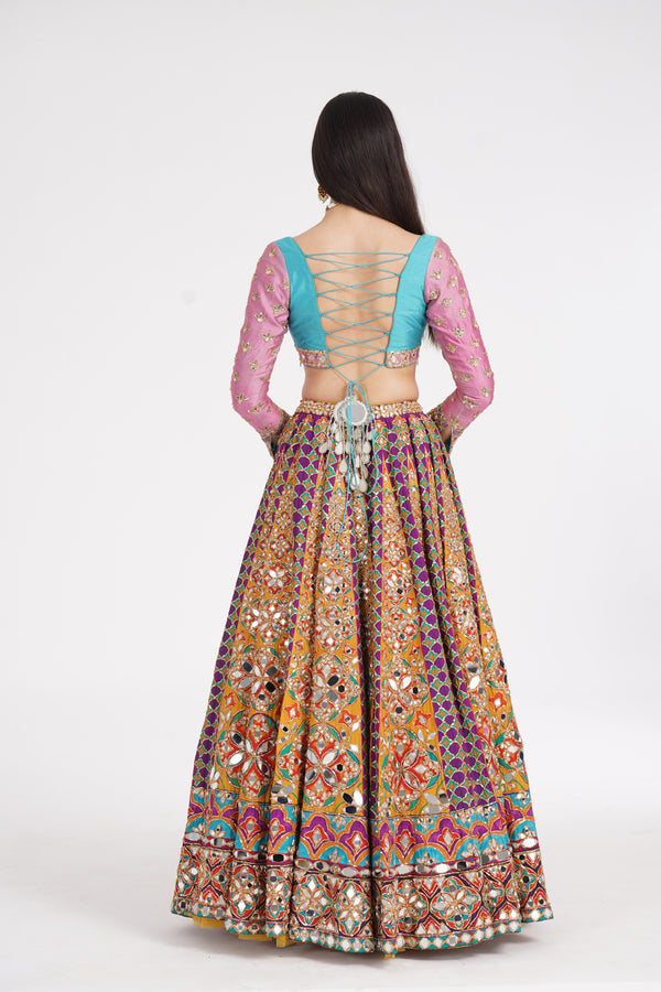 Tangerine Hues Lehenga Set