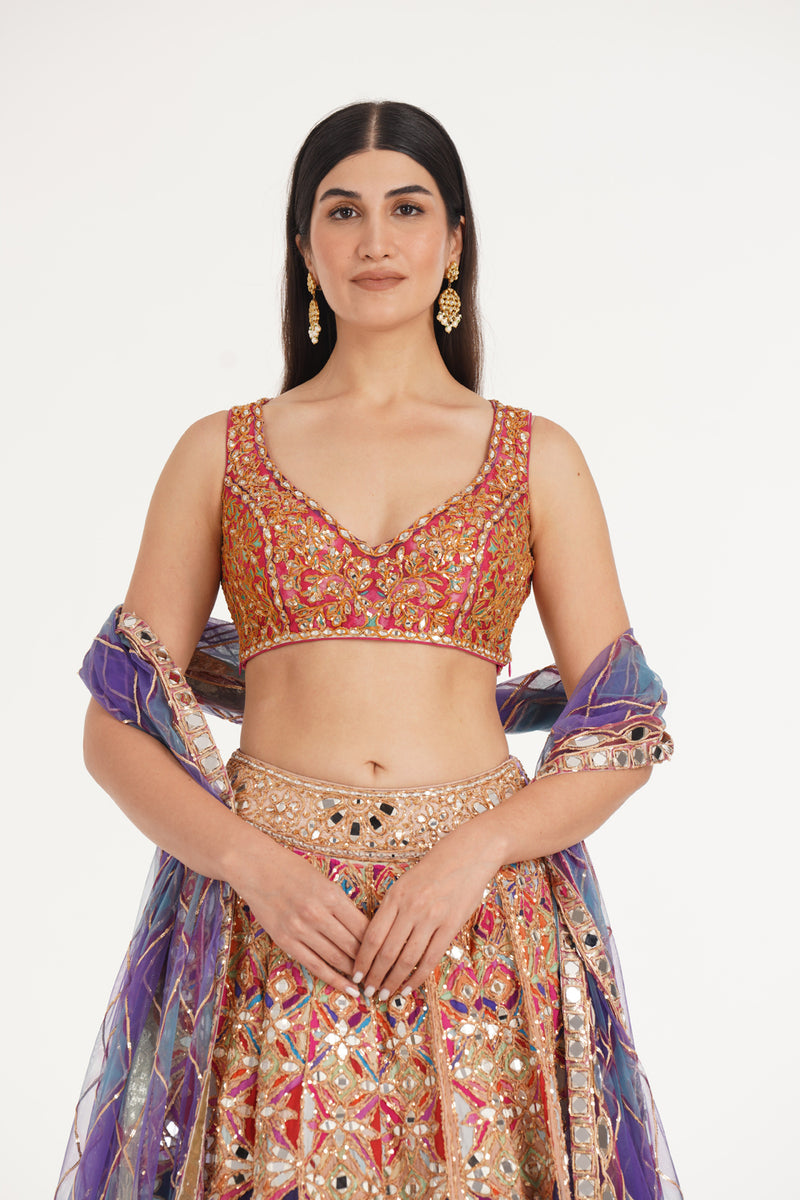 Rebecca Pastel Lehenga Set