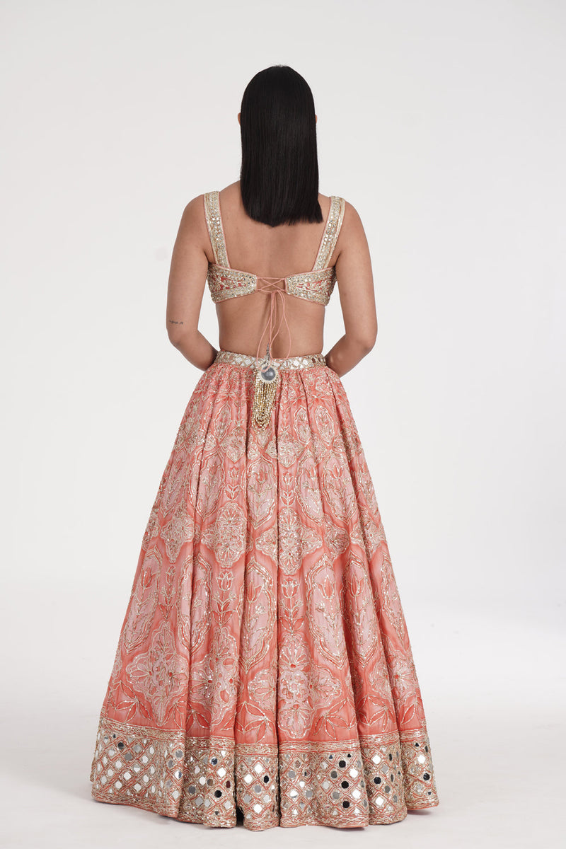 Safron Pale  Lehenga Set