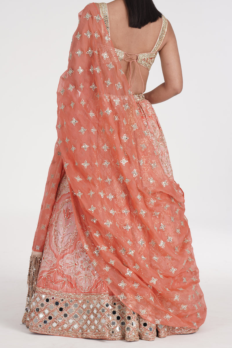 Safron Pale  Lehenga Set