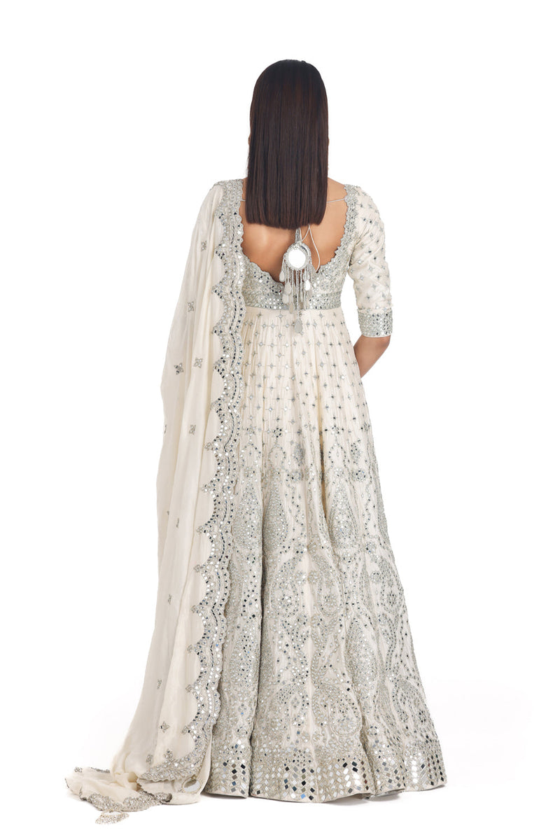 Pearl Ivory Anarkali