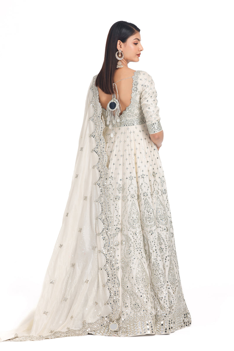 Pearl Ivory Anarkali