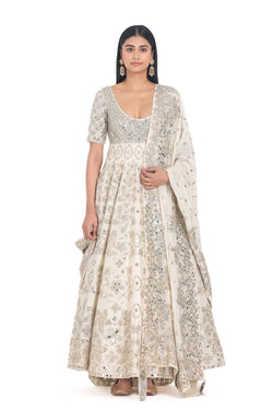 Pearl Ivory Anarkali