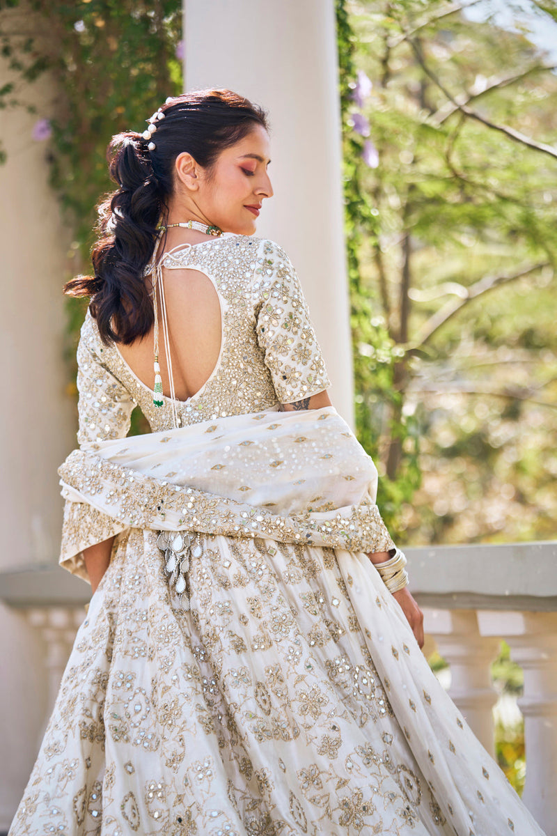 Pearl Ivory Anarkali