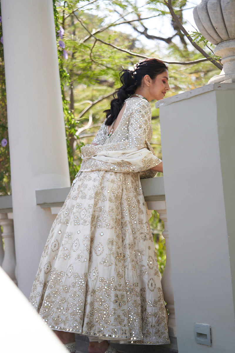 Pearl Ivory Anarkali