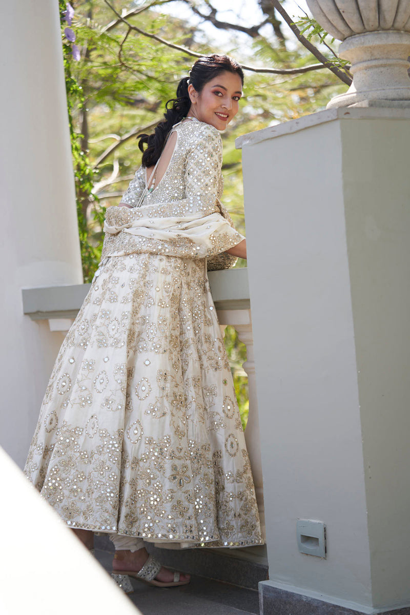 Pearl Ivory Anarkali