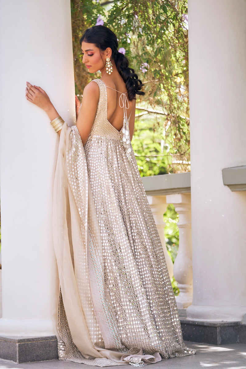 Moon Grey Anarkali