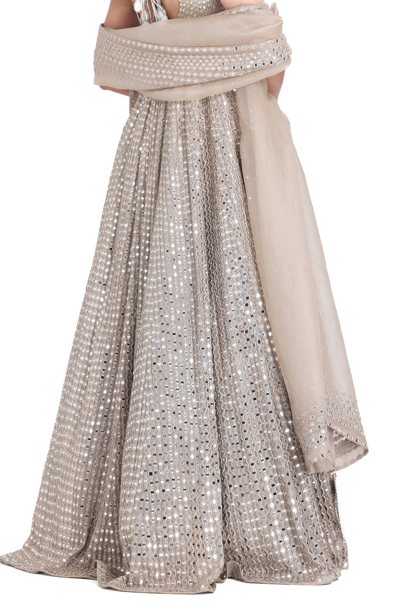 Moon Grey Anarkali