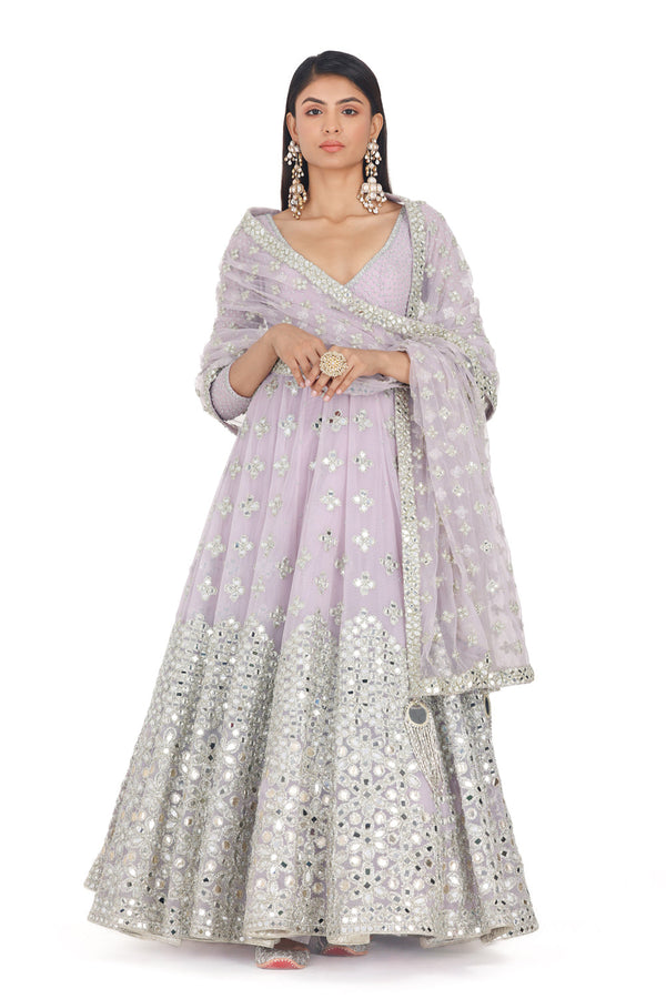 Lilac Anarkali