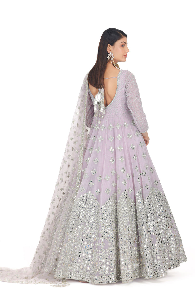 Lilac Anarkali