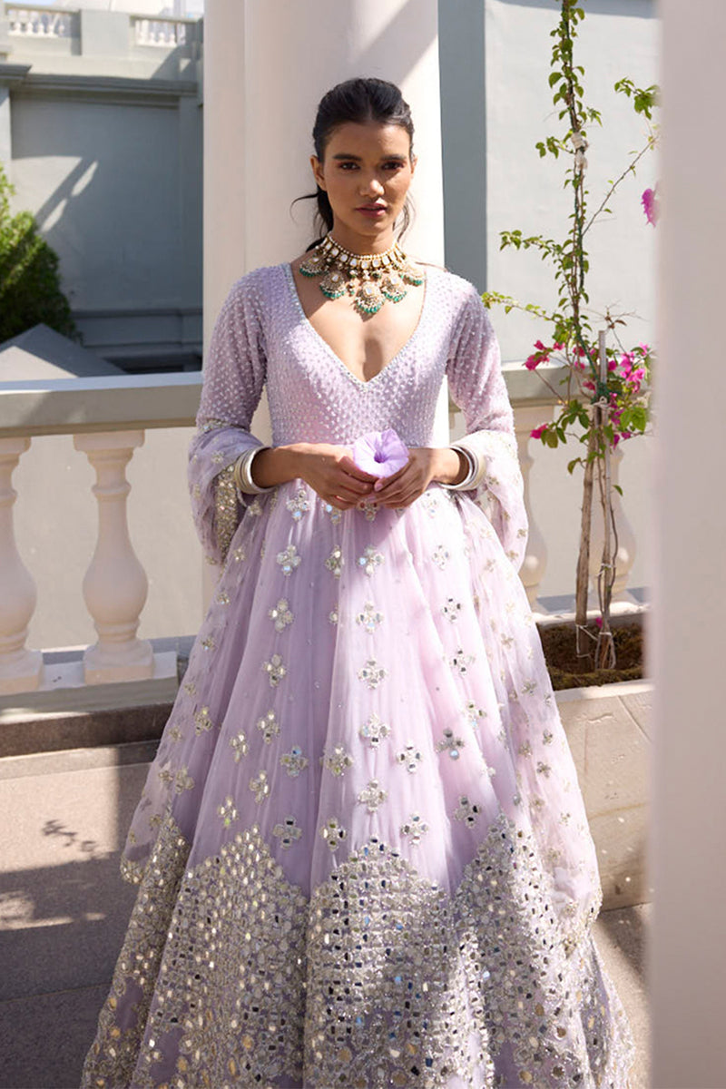 Lilac Anarkali