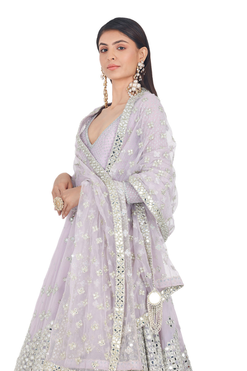 Lilac Anarkali