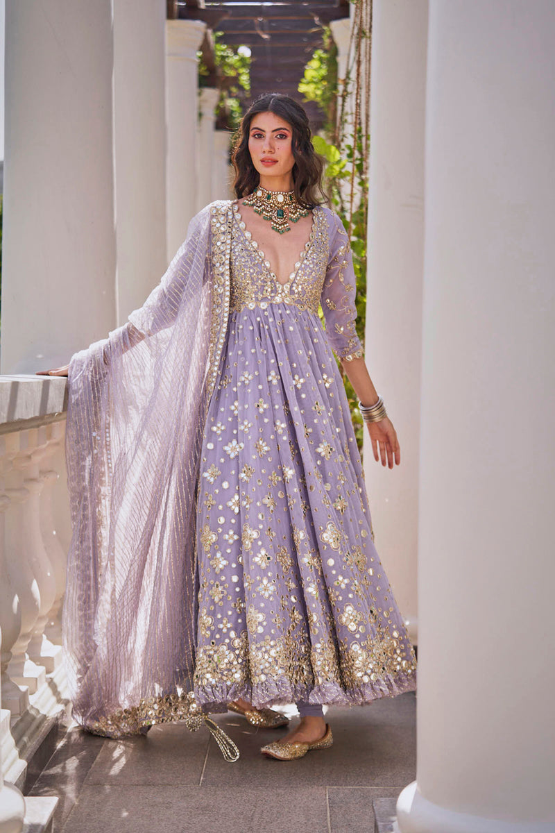 Martini Lilac Anarkali