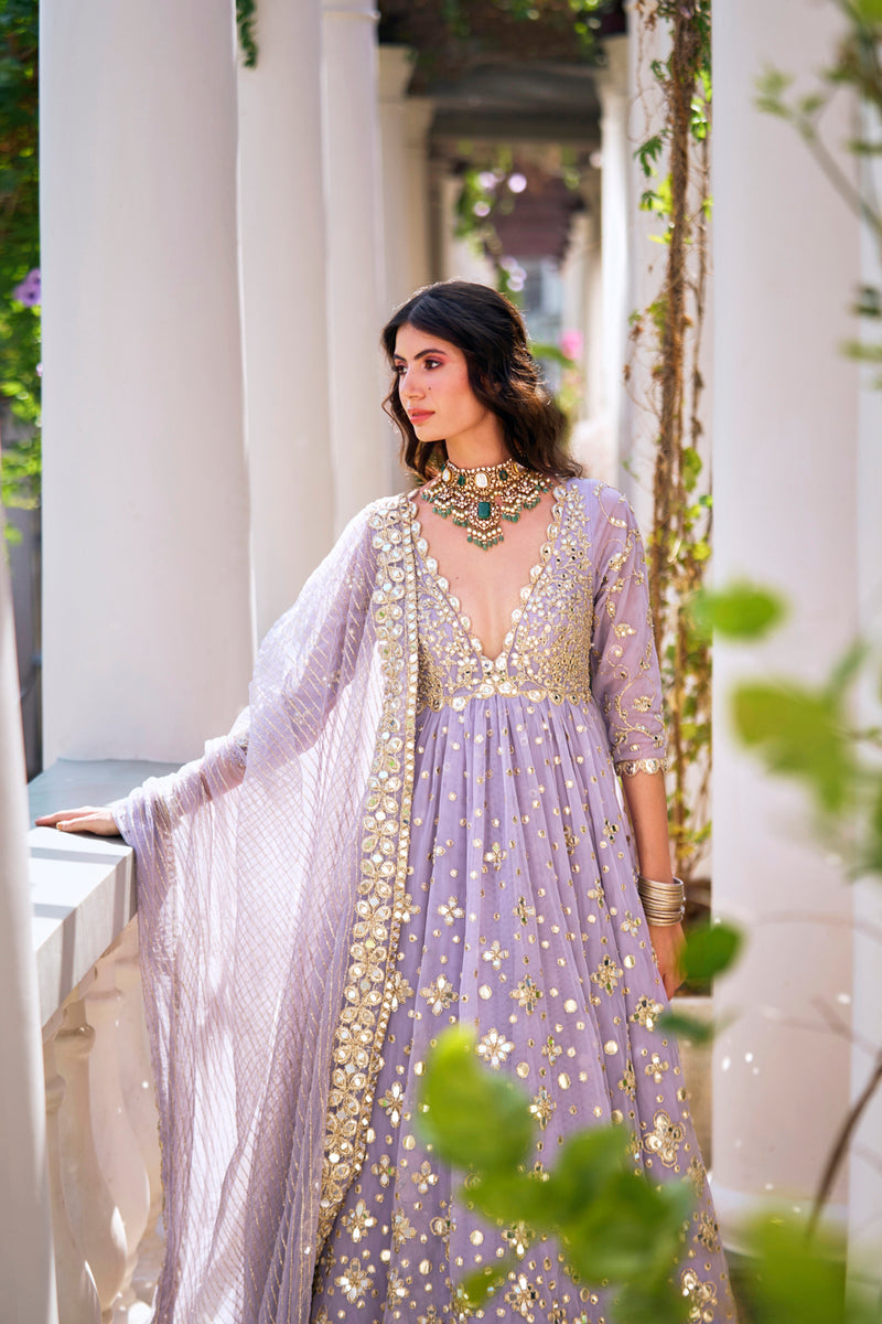 Martini Lilac Anarkali