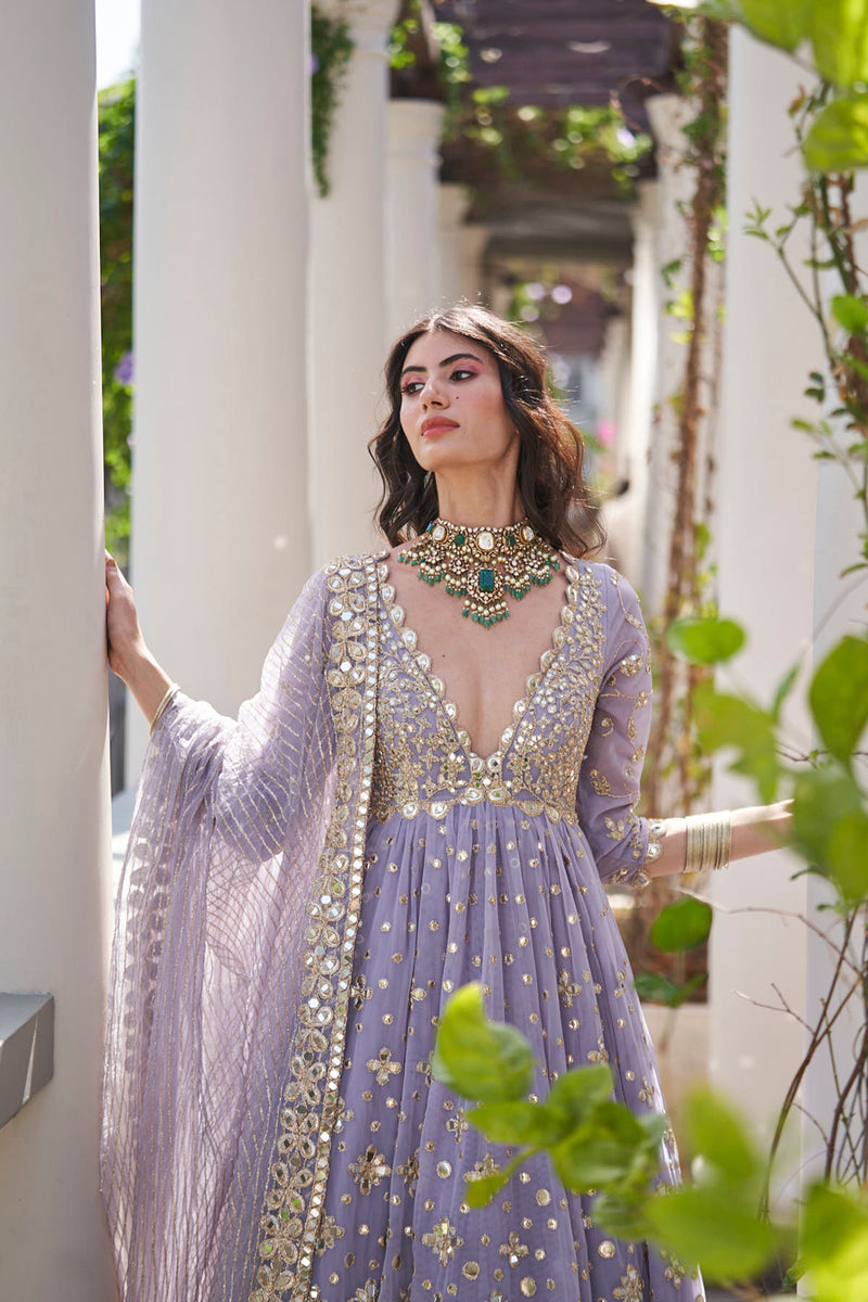 Martini Lilac Anarkali