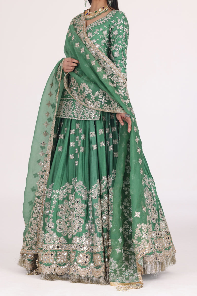 Emerald Choli Lehenga Set