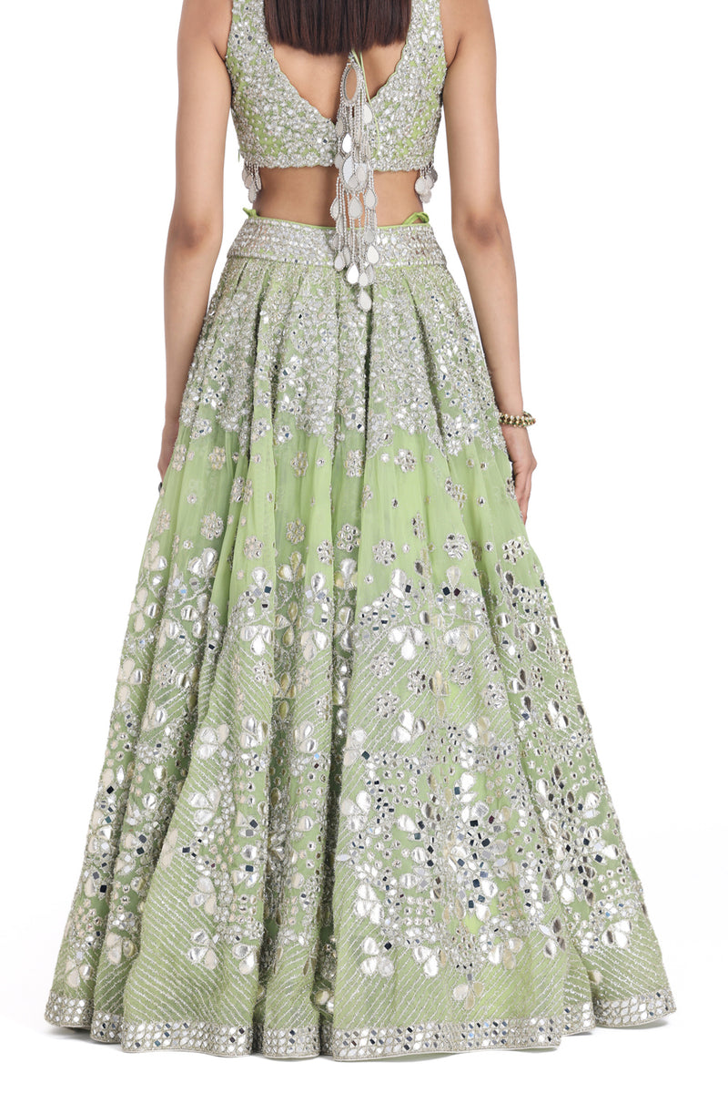 Neon Green Lehenga