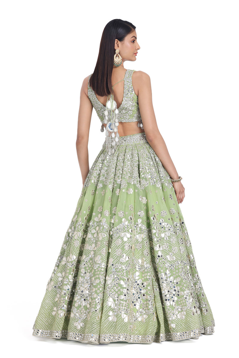 Neon Green Lehenga