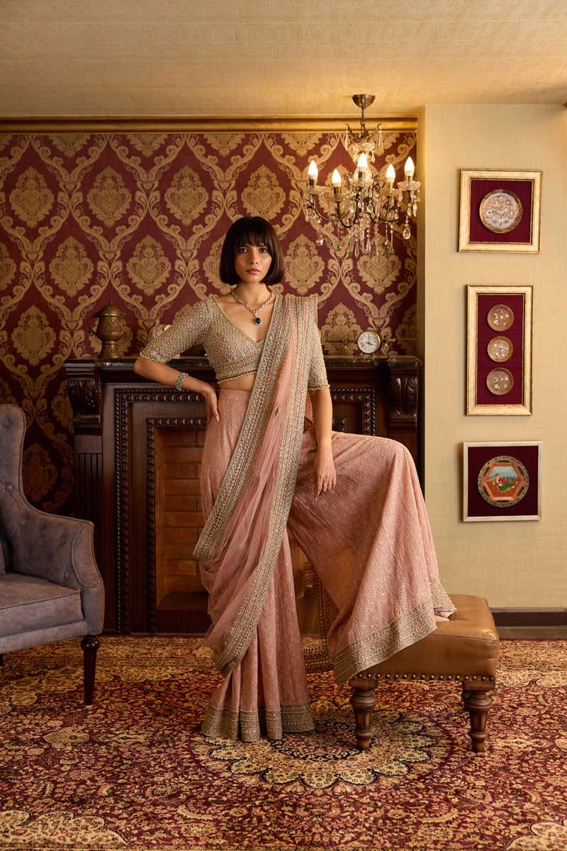 Soft Pink Sharara Ensemble