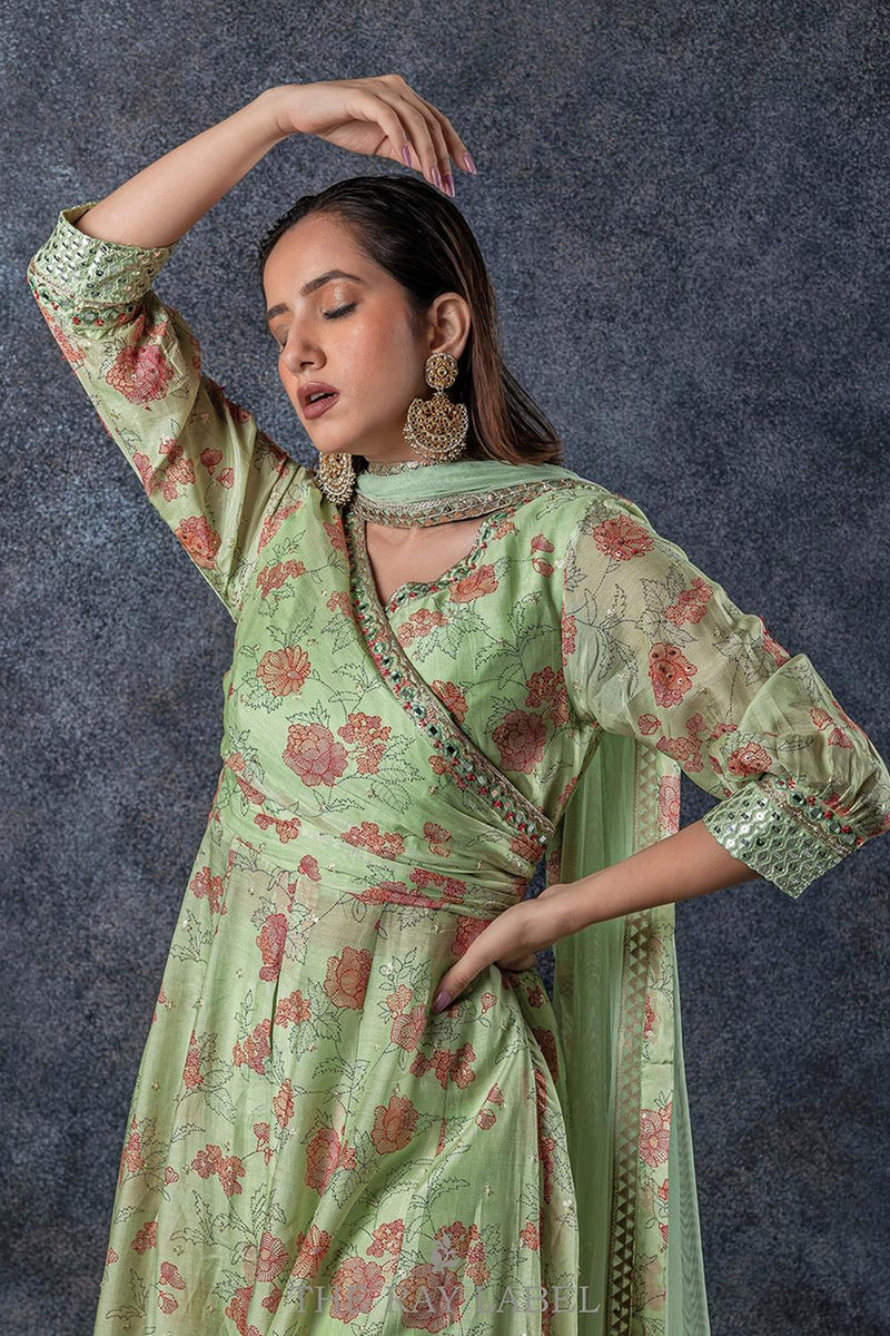 Mint Green Sharara Set