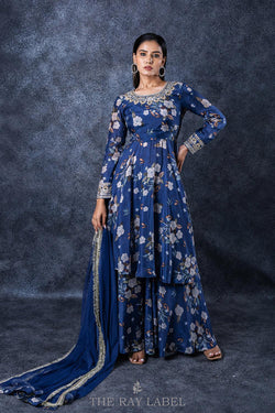 Navyblue Sharara Set