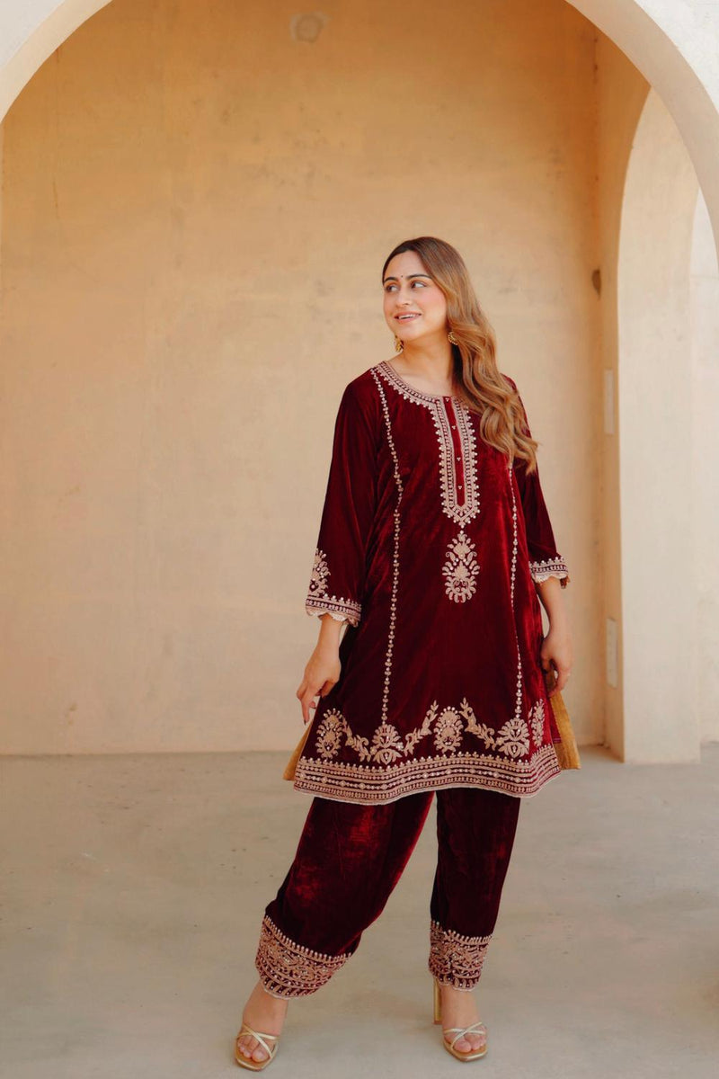 Asiyah - Short Kurta With Salwar