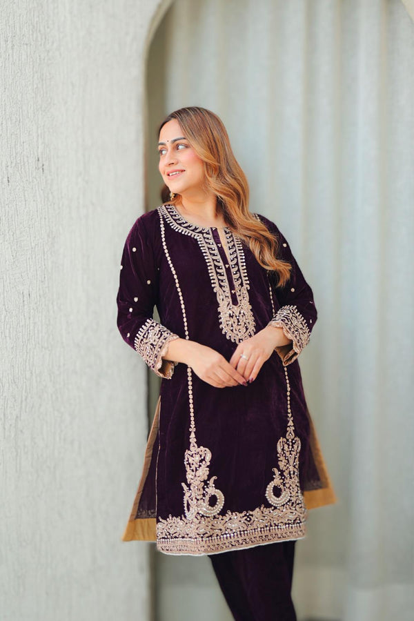 Ayat - Short Kurta With Salwar