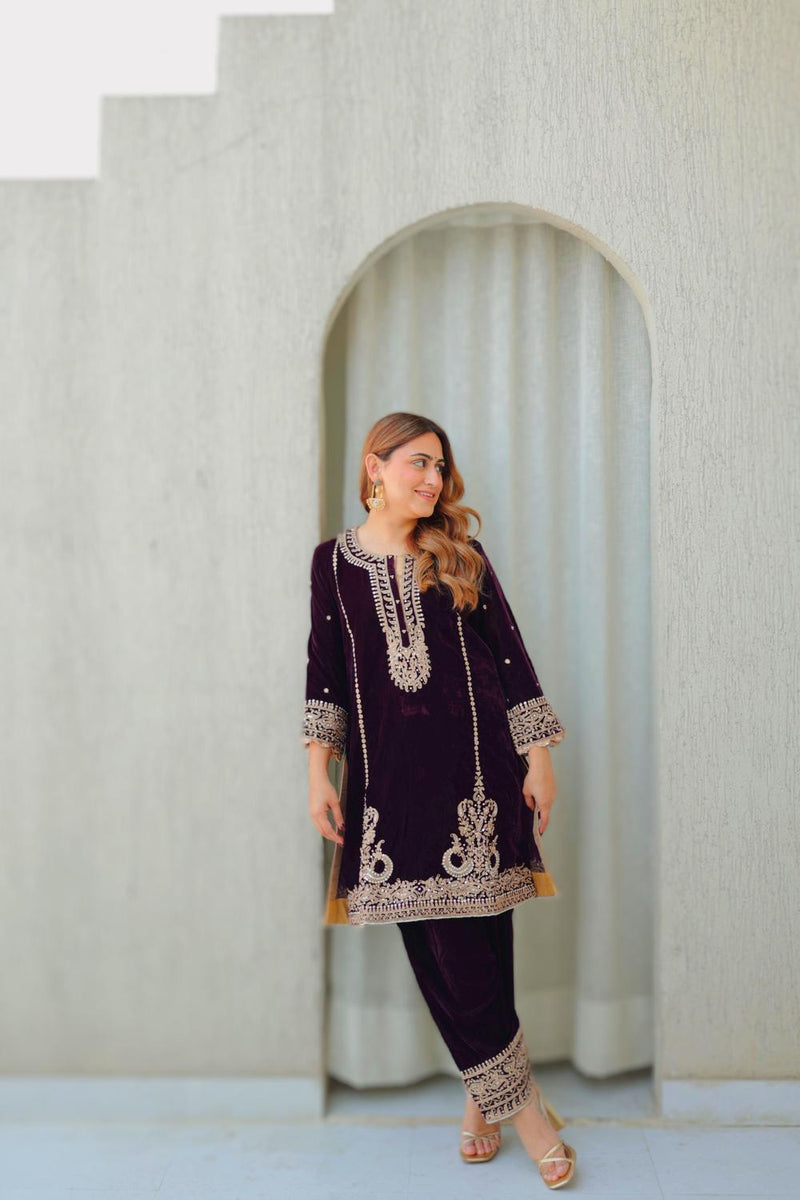 Ayat - Short Kurta With Salwar