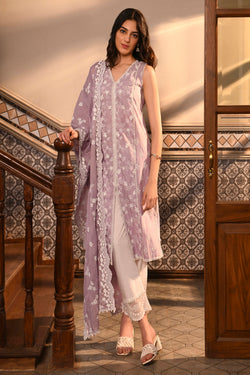 Ensi Kurta with Scallop Border Pants