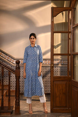 Mahin Kurta with High Side Slit Pants