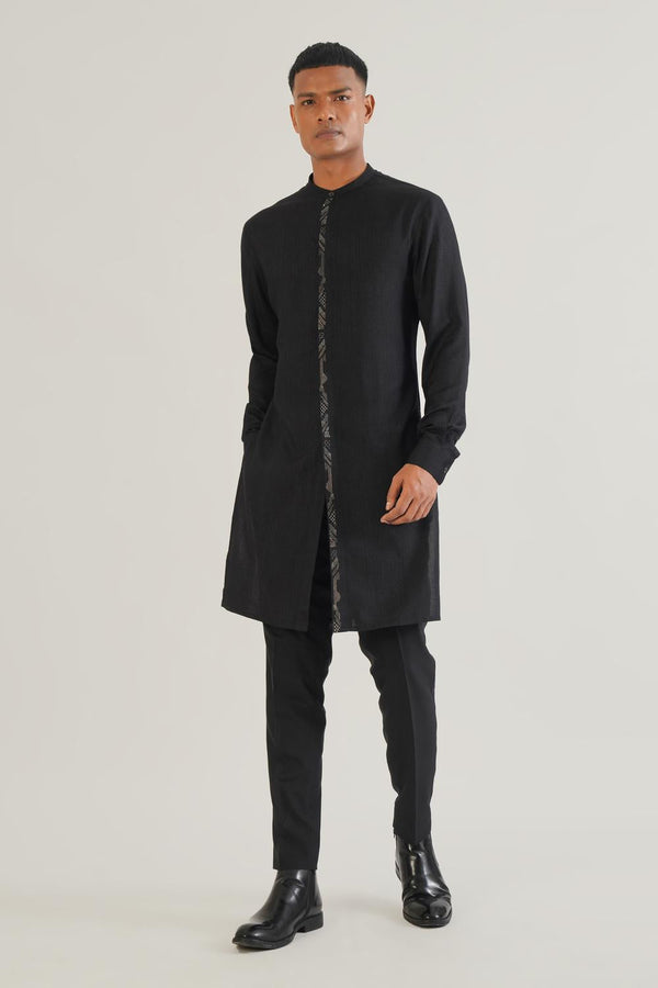 Criss Cross Front Open Sherwani