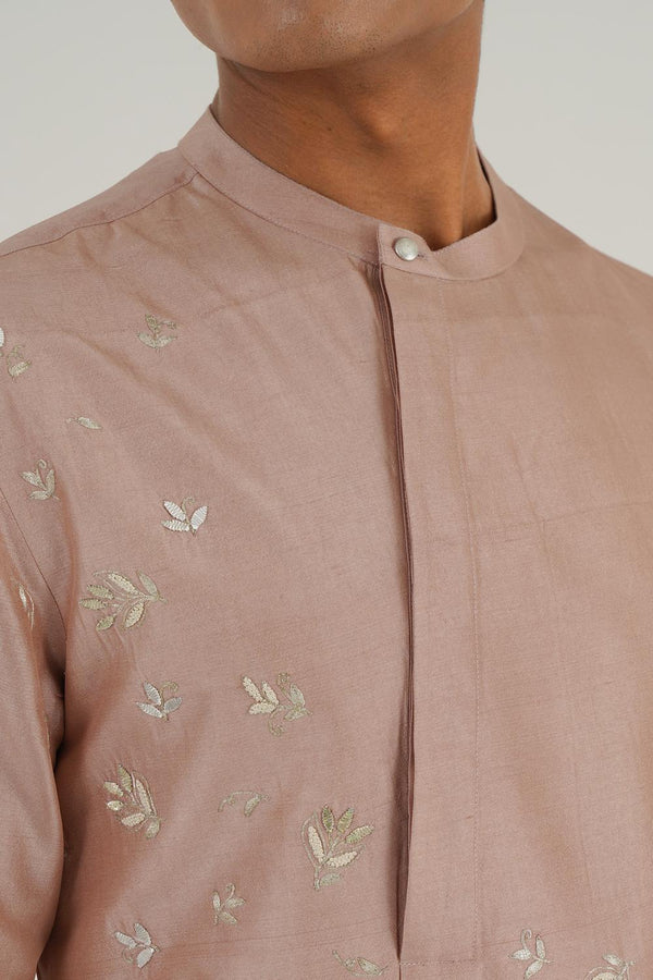 Layered Silk Kurta Set