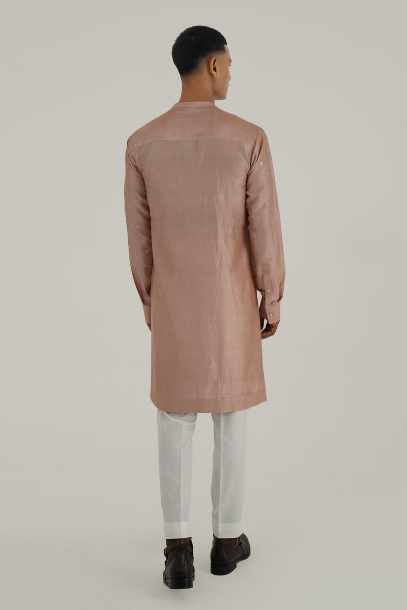 Layered Silk Kurta Set