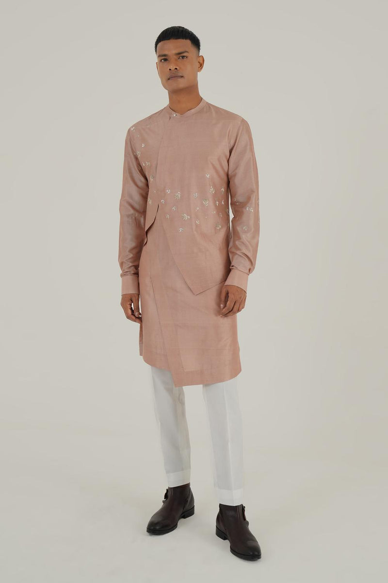 Layered Silk Kurta Set