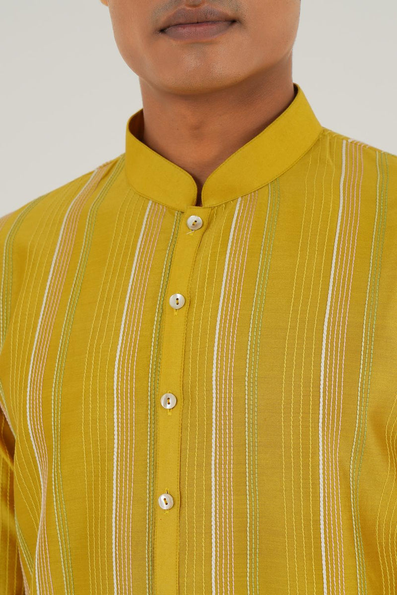 Cotton Silk Chanderi Kurta Set