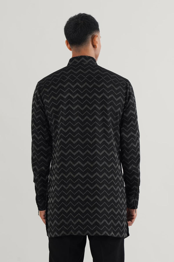 Zig Zag Weave Kurta